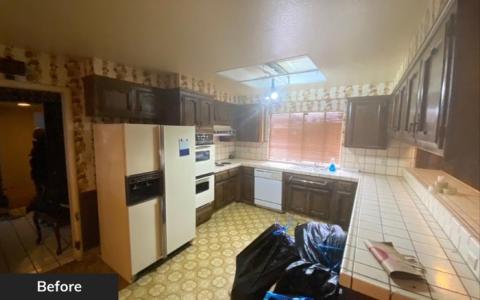 Kitchen before renovation by Wedgewood Homes