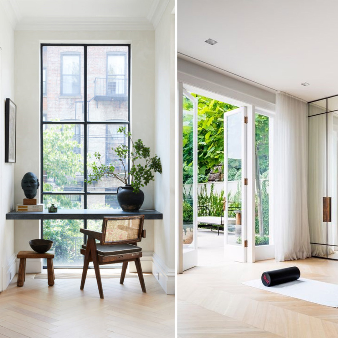 Modern home interior featuring 2022 Maverick Design trends including organic textures and natural light