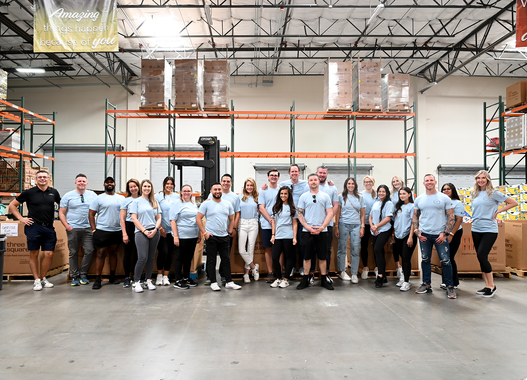 Wedgewood Homes Las Vegas team volunteering at Three Square Food Bank Southern Nevada service day