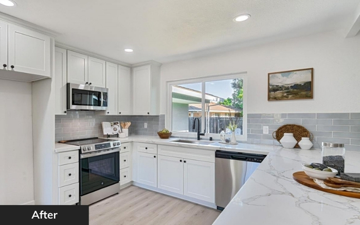 Kitchen interior after renovation by Wedgewood Homes