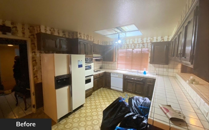 Kitchen interior before renovation by Wedgewood Homes
