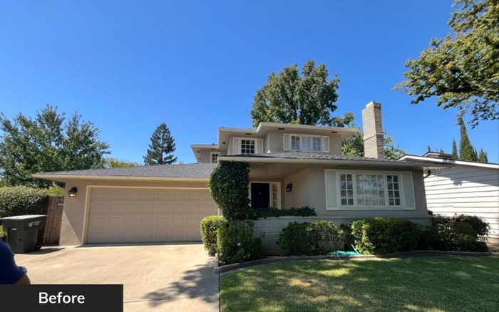 House exterior before renovation by Wedgewood Homes