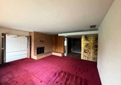 Living room interior of the Sacramento home purchased by Wedgewood Homes