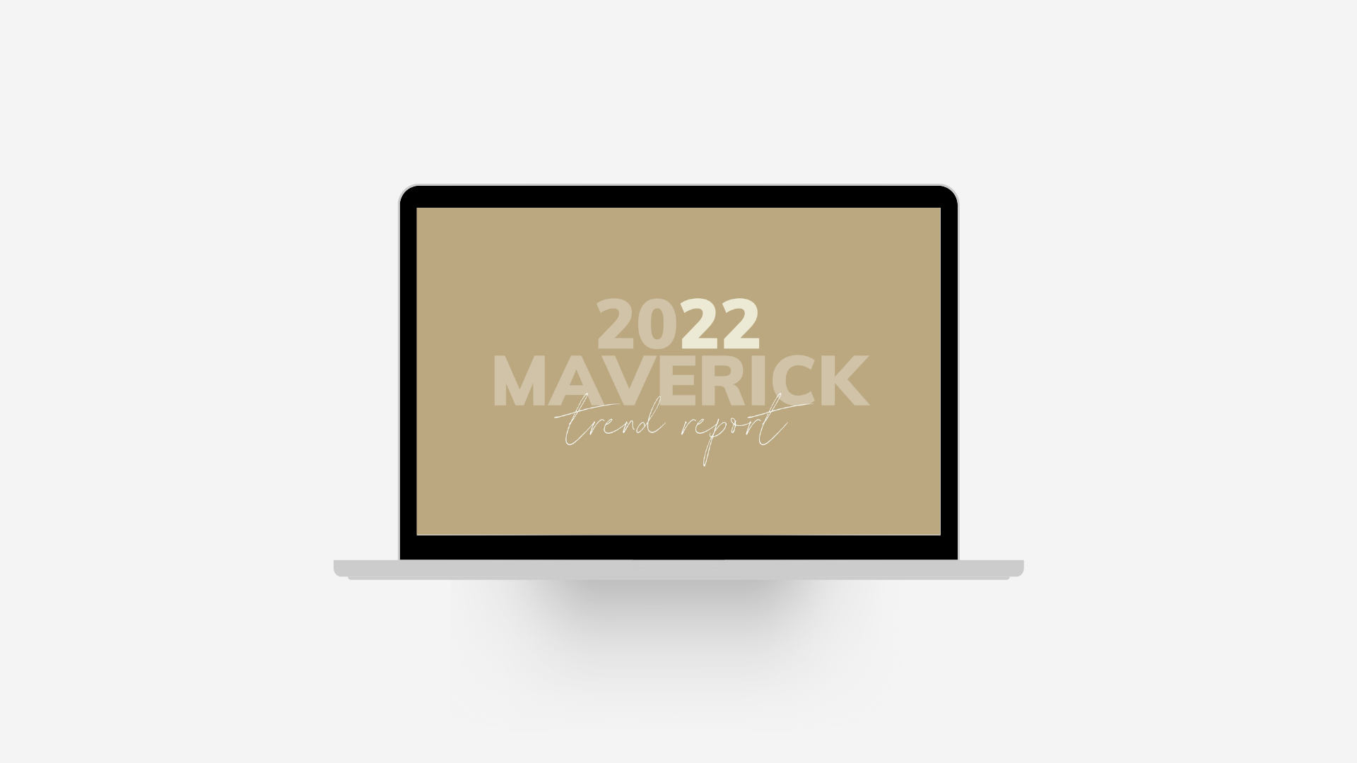 trend report mockup with laptop