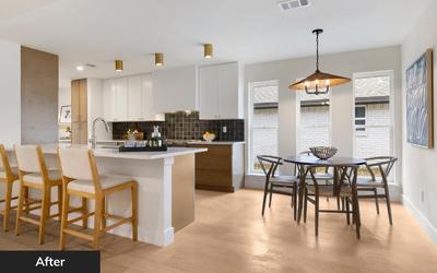 Kitchen after renovation by Wedgewood Homes