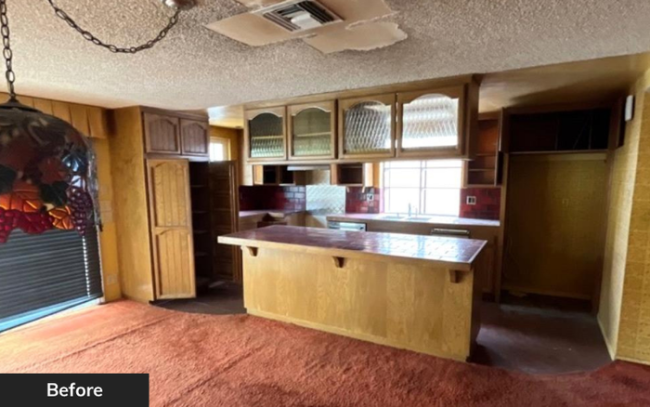 Kitchen interior before renovation by Wedgewood Homes