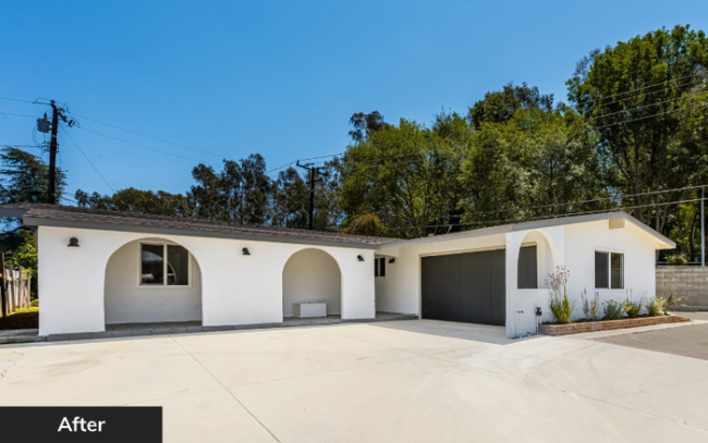House exterior after renovation by Wedgewood Homes