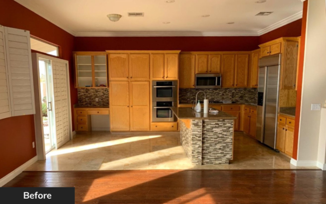Kitchen before renovation by Wedgewood Homes