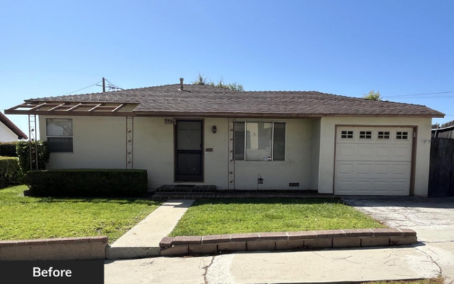 House before renovation by Wedgewood Homes