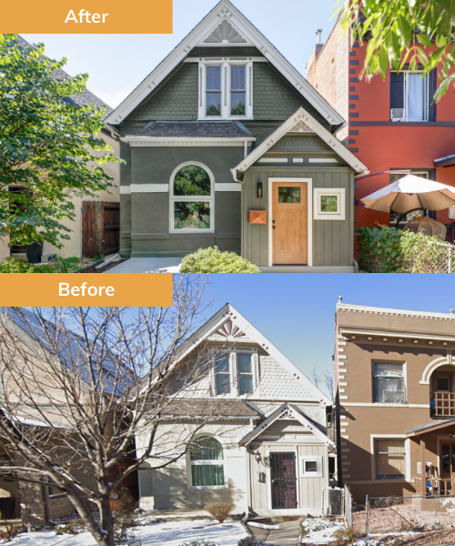 House before and after renovation by Wedgewood Homes