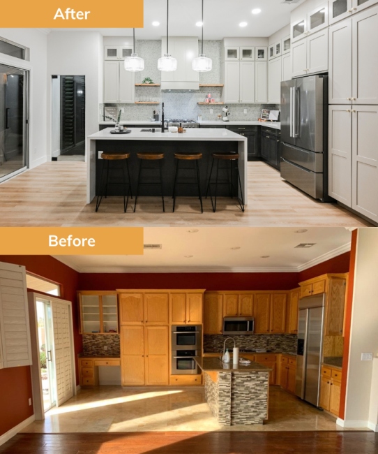Kitchen before renovation by Wedgewood Homes