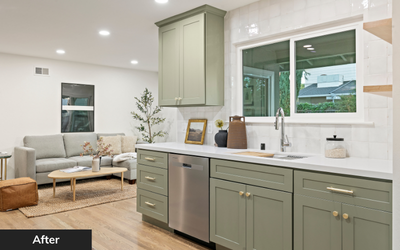 Kitchen after renovation by Wedgewood Homes