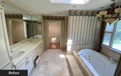 Bathroom before renovation by Wedgewood Homes