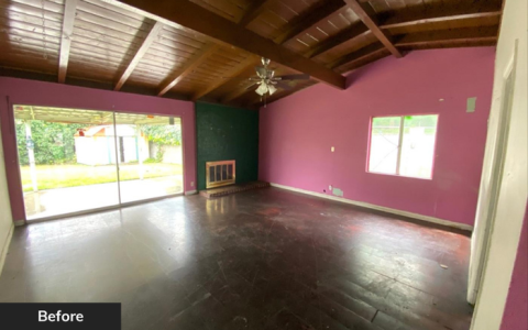 Interior before renovation by Wedgewood Homes