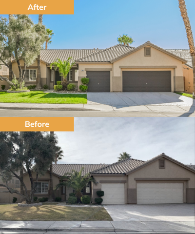 House before and after renovation by Wedgewood Homes