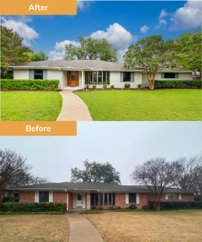 House before and after renovation by Wedgewood Homes