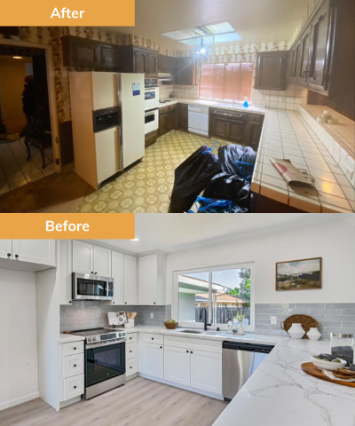 Kitchen before renovation by Wedgewood Homes